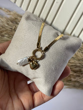 Heart and Baroque Pearl Necklace